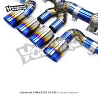 Système d'échappement complet AUTO pour Chevrolet CORVETTE C8 Z06 2019-2025 tuyau de descente droit titane OEM usine Valve Catback échappement