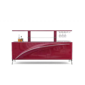 Italian Luxury Automatic Lifting Wine <b>Cabinet</b> Modern Mechanical Solid Wood Storage Sideboard for Villa and Mansion Bar Ze-00601 - Product Image 2