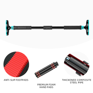 <span class=keywords><strong>Barre</strong></span> horizontale multifonctionnelle en acier réglable pour <span class=keywords><strong>gymnastique</strong></span>, à fixer sur <span class=keywords><strong>porte</strong></span>, pour tractions à domicile, équipement sportif d'intérieur - Product Image 2