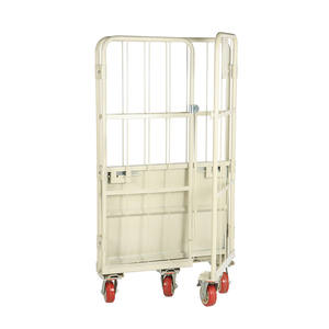 गोदाम संचालन के लिए शानदार एर्गोनोमिक हैंडल और सुविधाजनक फोल्ड-अप प्लेटफॉर्म के साथ शीर्ष स्तरीय भारी-शुल्क गोदाम कार्ट - Product Image 4