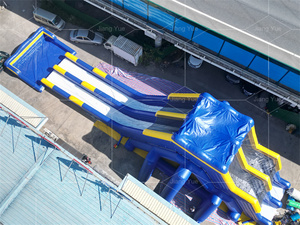 Bạt PVC tùy chỉnh sân sau Thương mại bơm hơi khổng lồ trượt nước trẻ em người lớn thổi lên trượt nước cho trẻ mới biết đi - Product Image 3