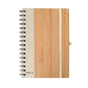 Cuaderno Ecológico Promocional 2025 con Cubierta de Bambú, Tela PET y Papel Reciclado para Regalos de Oficina - Product Image 4