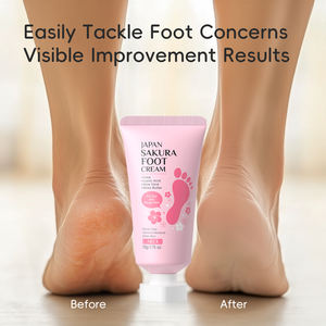 Crema para Pies LAIKOU Japan Sakura con <span class=keywords><strong>Urea</strong></span>, Ácido Láctico, Aloe Vera y Manteca de Karité, Crema para el Cuidado de los Pies, Repara las Líneas Secas en la Planta del Pie - Product Image 5