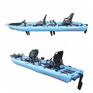 <span class=keywords><strong>Kayak</strong></span> de Pedal motorizado de 14 pies para 2 <span class=keywords><strong>Kayak</strong></span> Modular saludable/Cano para Ocean 3 años de conducción con <span class=keywords><strong>Kayak</strong></span> de pesca con Pedal - Product Image 2