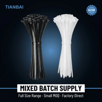 Kabel Ties Nylon Heavy Duty, Zip Ties PA66, Produsen OEM, Pengunci Otomatis, Warna Hitam, Pengikat Kabel Plastik, Supplier