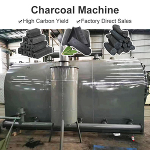 Machine à Charbon Écologique Économique en Carburant, Machine de Fabrication de Charbon à partir de Sciure, Usine de <span class=keywords><strong>Pyrolyse</strong></span> Robuste pour Coques de Noix de Coco et Bois - Product Image 1
