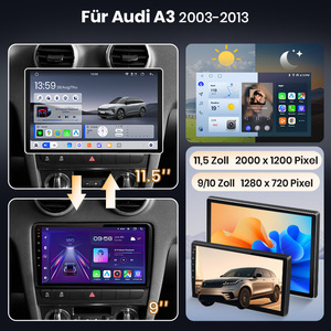 Radio para Auto Junsun con Pantalla Táctil, Carplay Inalámbrico, Android Auto, para <span class=keywords><strong>Audi</strong></span> <span class=keywords><strong>A3</strong></span> 8P 2003-2013, Reproductor de DVD, Unidad Principal con Ventilador - Product Image 2