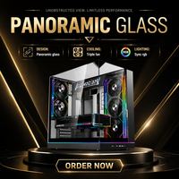 Venta Directa de Fábrica, Caja de PC para Juegos ATX de Torre Media con Vidrio Templado y Construcción de Acero para Uso de Escritorio