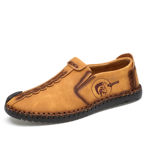 Mocassini da uomo scarpe da guida Gommino Penny ballerine in microfibra in pelle antiscivolo su fatti a mano Oversize grandi taglie forti - Product Image 1