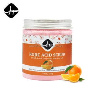 Best Verkopende Body Scrub Natuurlijke Organische Whitening Verhelderende Opgeklopte Bulksuiker Voor Zacht Gloeiende Huid Kojic Zuur Face & Body Scr