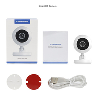 Caméra de sécurité intelligente Wi-Fi 1080HD CCTV pour maison connectée, 2MP HD, alertes en temps réel via application, audio bidirectionnel avec suivi de mouvement pour bébé et animal de compagnie