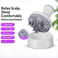 Masseur Électrique Sans Fil Dragon Claw pour la Tête et le Cuir Chevelu, avec Vibrations Relaxantes et Pétrissage, Modèle Patte de Chat pour la Décompression