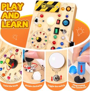 Tavola delle Attività per Bambini - Giocattolo Educativo Montessori per Bambini e Bambine da 1 a 3 Anni |   Attività sensoriale didattica ideale per i viaggi - Product Image 6