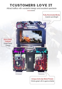 Phong cách cổ điển video mới Arcade đồng tiền hoạt động 2-Player razing bão mô phỏng chụp giải trí chụp máy - Product Image 4