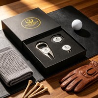 Outil de réparation de divots de golf en métal, type Switch Blade, avec sonde unique, marqueur de balle et ouvre-bouteille, coffret cadeau