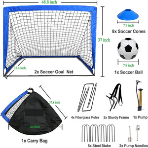 Soccer Net 4x3 ft <b>Foldable</b> Easy Soccer Door Fast <b>goal</b> Training Soccer Net Blast - Product Image 4