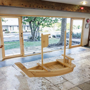 Bandeja de Servicio de Bambú para Sushi con Logotipo Personalizable, Ecológica, de Madera y Melamina para Uso Doméstico, Contenedor de Alimentos - Product Image 3