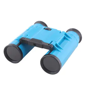キッズ屋外観察教育4x28プラスチック望遠鏡おもちゃ双眼鏡ネックストリング付き
