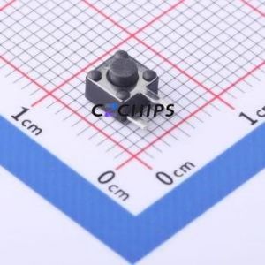 TS-KG09VA-AT38F Tactile Switch Through hole Component (THT) Switch Single Pole Single Throw Round Button 2.5N Right Angle Insert - Product Image 1