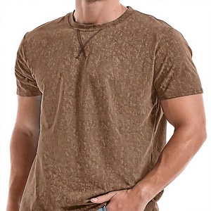 Gran oferta, Camiseta de algodón de bambú Vintage para hombre, nueva sublimación personalizada, Material en blanco, 100% algodón - Product Image 5