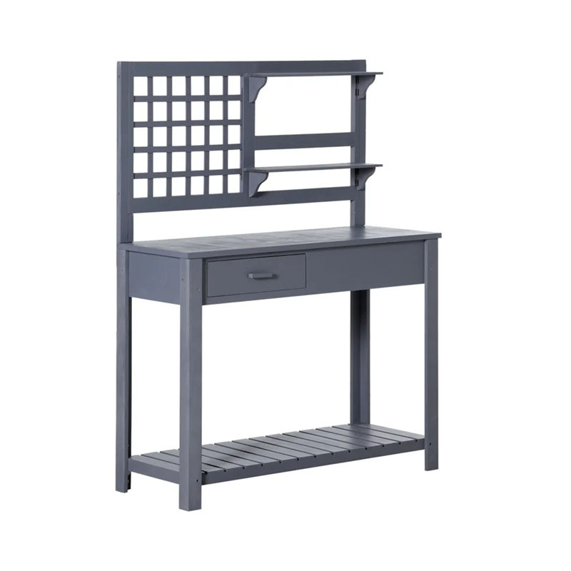 Patio Garden Furniture Decoration Workbench Wooden Potting Bench for Outdoor and Backyard