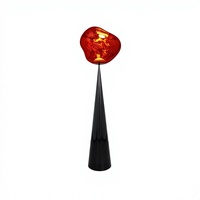 Lampe sur pied LED postmoderne TomDixon pour Lava - Abat-jour conique, design créatif haut de gamme, sans lumière principale, lampe d'ambiance pour salon