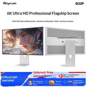 KUYCON G32P Beige New Ultra HD 6K 32-Inch IPS WLED Monitor <b>Mirror</b> Screen Photography Design Professional Grade 1-Year Warranty - Product Image 2