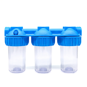 Équipement de traitement de l'eau DIY – Boîtiers de filtre à eau transparents à trois étages en laiton de 1/2 ", 3/4 ", 1 " et 7 pouces pour la filtration domestique - Product Image 3