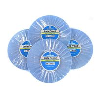 Pita Perekat Transparan Profesional Biru Baru Dua Sisi untuk Ekstensi Rambut 0.8/1/36 Yard Perekat untuk Wig Depan Remy