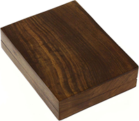 Boîte à poker en bois élégante, organiseur de rangement pour 2 jeux de cartes, boîte à poker en bois pour Poker Bridge Rummy.