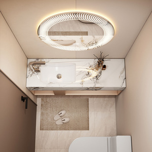 Ensemble de meuble-lavabo de salle de bain moderne européen avec <span class=keywords><strong>miroir</strong></span>, couleur noire moderne, meuble-lavabo mural avec <span class=keywords><strong>miroir</strong></span> - Product Image 4