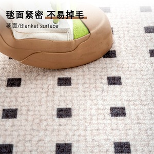 Alfombra de Entrada de Lujo con Diseño Arqueado, de Lana Belga con Patrón de Bambú, Estilo Minimalista - Product Image 4