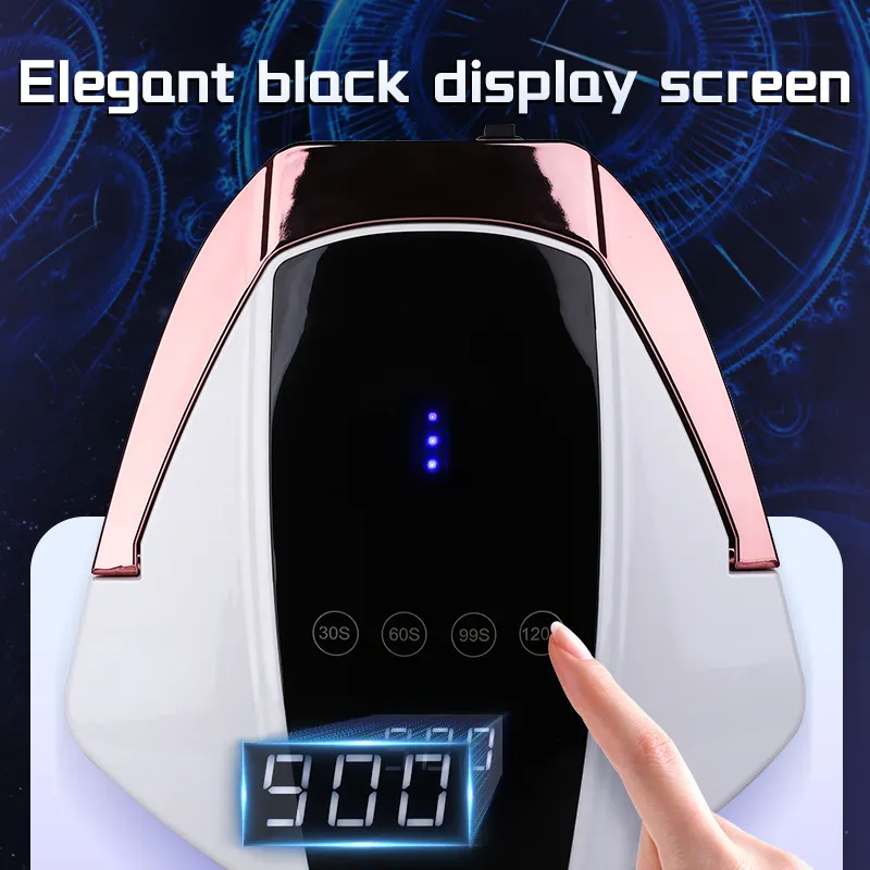 Беспроводная Высококачественная Профессиональная УФ-лампа для ногтей мощностью 96 Вт с таймером, многофункциональная портативная УФ-лампа для ногтей для геля