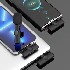 Nuovissimo microfono Lavalier Wireless a bassa latenza compatto ad alta sensibilità <span class=keywords><strong>per</strong></span> la registrazione <span class=keywords><strong>Video</strong></span> <span class=keywords><strong>voce</strong></span> chiara - Product Image 4