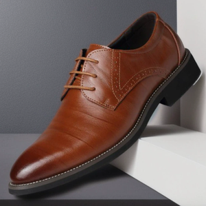 Zapatos Oxford Negros con Puntera Reforzada para Hombre, con Cordones, Formales, para Negocios y Caminar - Product Image 5