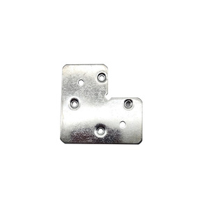 Support d'angle en aluminium 64x37mm, connecteur à angle droit pour armoire miroir en verre, accessoire de renforcement de quincaillerie - Product Image 4