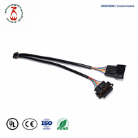 Câble de raccordement automobile étanche en PVC à double extrémité OEM, 6 broches, IP67, 600V, pour module de commande du véhicule (ECU) et capteur