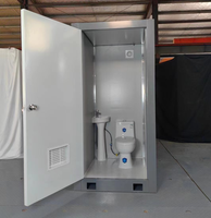 Cabine de toilettes préfabriquée portable à prix abordable, mini-abri de camping, douche, siège de toilette, toilettes à la turque, salle de bain mobile