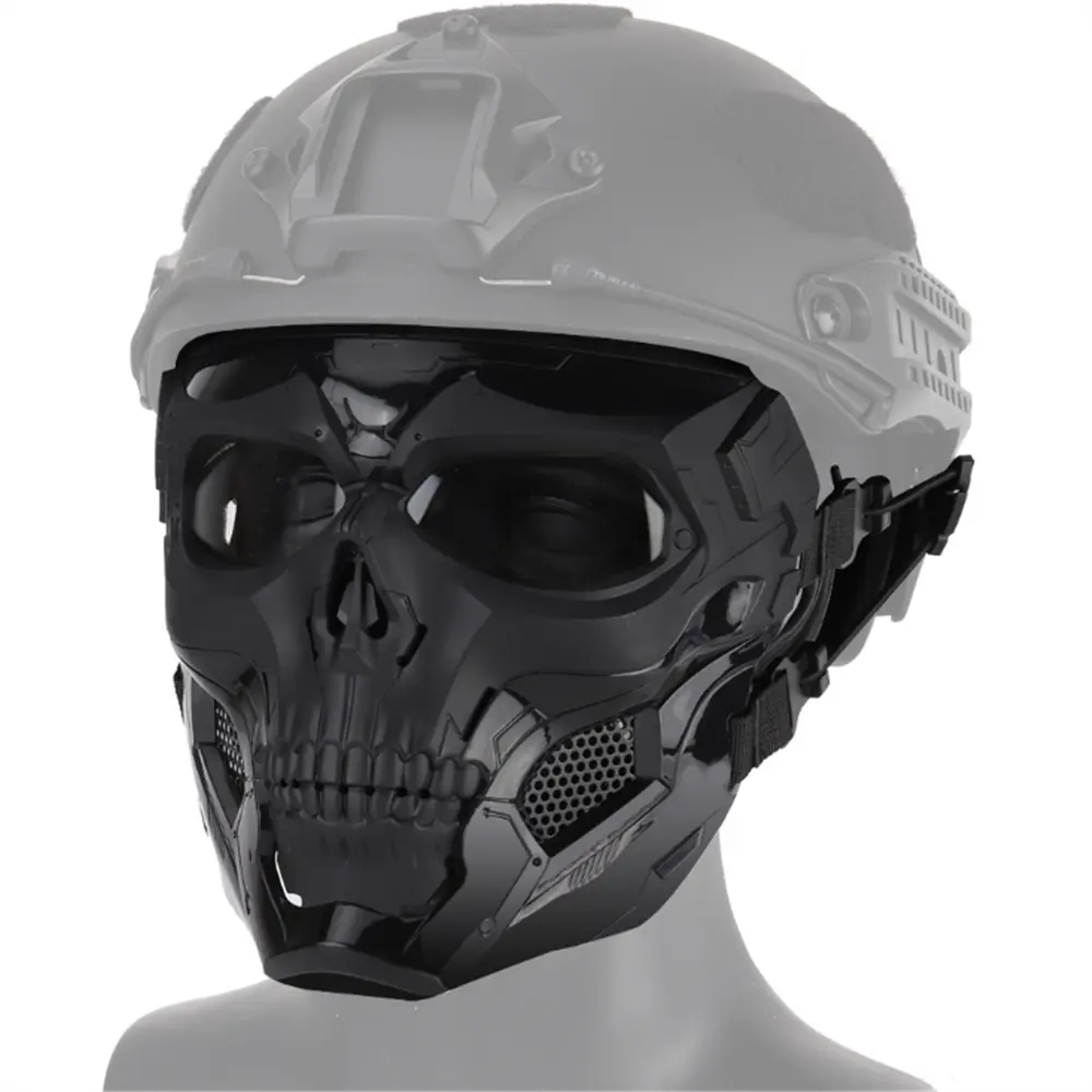 Masker Taktis Menembak Berburu Paintball Masker Sepeda Motor Pria Wajah Penuh Bersepeda Mendaki Masker