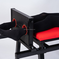 Chaise de chatouilles BDSM rouge, mobilier érotique, tabouret d'entraînement, rack de tortion, entraves pour les pieds, bondage à grande échelle pour couples gays
