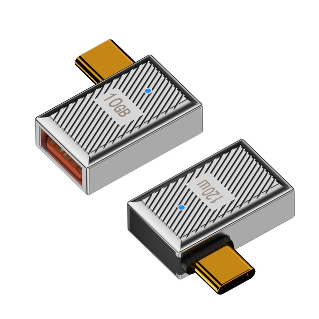 USB3.1 C to USB a Adapter 120W Fast Charging 10Gbps Transmission OTG Converter Multi-functional Adapter
