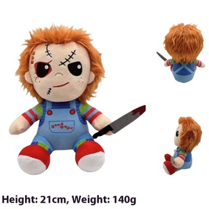 Muñeco de <span class=keywords><strong>Peluche</strong></span> Creativo de Halloween, <span class=keywords><strong>Chucky</strong></span> el Payaso Fantasma, Juguete de Oso Bordado Súper Suave con Relleno de Algodón PP - Product Image 4