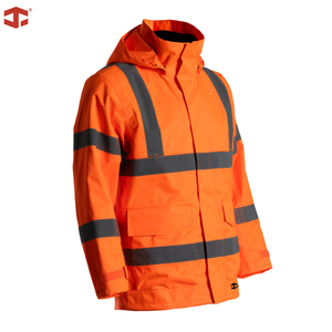 Giacca di Sicurezza JIADE per Uomo, Alta Visibilità, Impermeabile, Traspirante, in Poliestere Termico, per <span class=keywords><strong>Lavoro</strong></span> sotto la Pioggia - Product Image 5