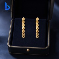 Anting-anting Hoop Daun Marquise Perak S925 Laris Manis