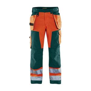 BLAKLADER - 156818115349D96 Pantalon artisanal haute visibilité Orange/Vert-EAN 7330509569825 HI-VIS WORKWEAR - Product Image 1