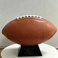 Ballon de football américain en PU épaissi, cousu à la machine, modèle 001, taille 9, fabriqué en Chine pour le jeu et l'entraînement