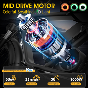 EU US EWG-zertifiziertes Pamila E3 E-Fatbike mit Mittelmotor, hohem Drehmoment von 60 N.<span class=keywords><strong>m</strong></span>, 48 V 750 W, 15,6 Ah/25 Ah, 45 km/h, 80 km Reichweite - Product Image 5