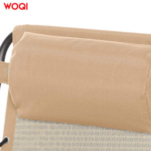 Fauteuil inclinable zéro gravité pliable Woqi, couleur laiteuse, 31,5 x 26 x 33,9 pouces, inclinaison manuelle, chaise longue pour plage et terrasse - Product Image 1