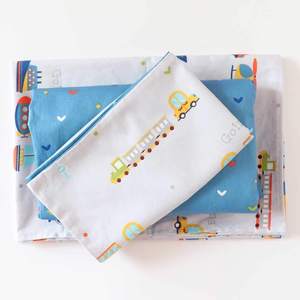 Usine personnalisée Non toxique doux 3 pièces taie d'<span class=keywords><strong>oreiller</strong></span> housse de <span class=keywords><strong>couette</strong></span> drap housse enfants bébé berceau ensemble de literie - Product Image 2