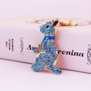 Hot Sell Charm Women Bag Ornaments Cute Dog Rabbit Bear <b>Key</b> <b>Rings</b> Accessories Rhinestone Diamond Keychains Gift for Car Keychain - Product Image 6